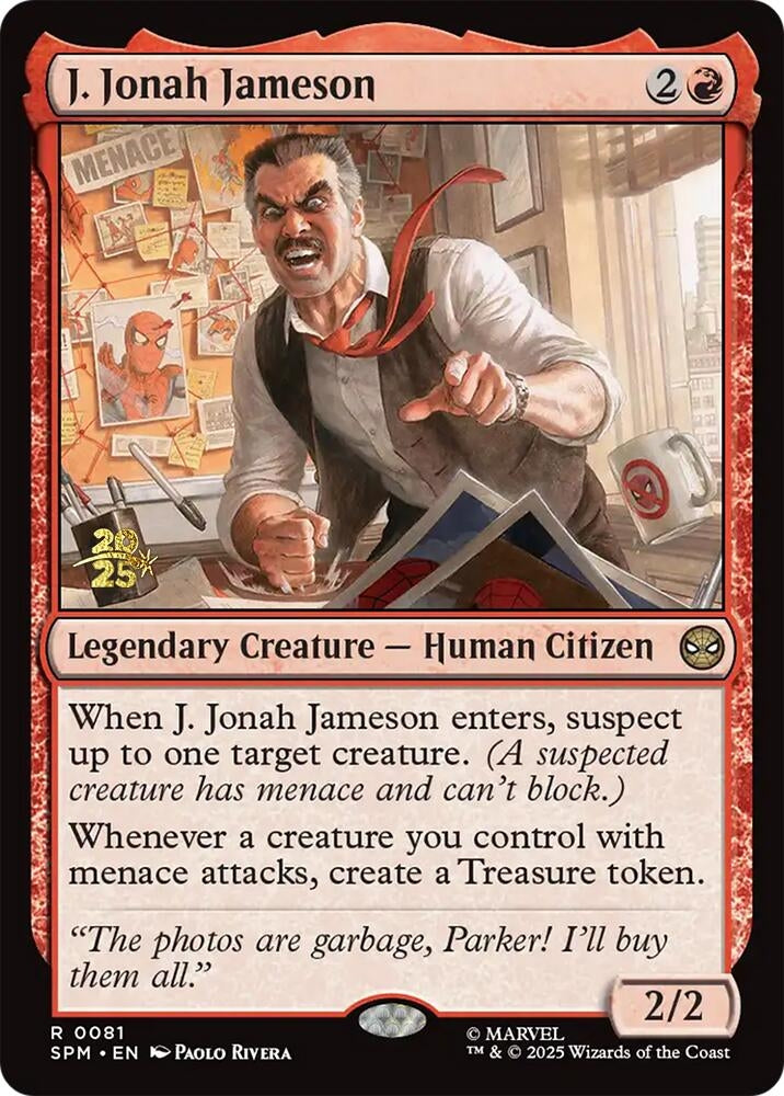 Image for J. Jonah Jameson (81) [Prerelease Cards] - Magic: The Gathering