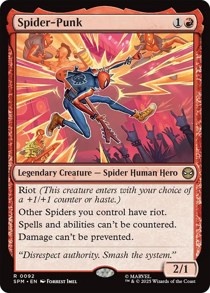 Image for Spider-Punk (92) [Prerelease Cards] - Magic: The Gathering