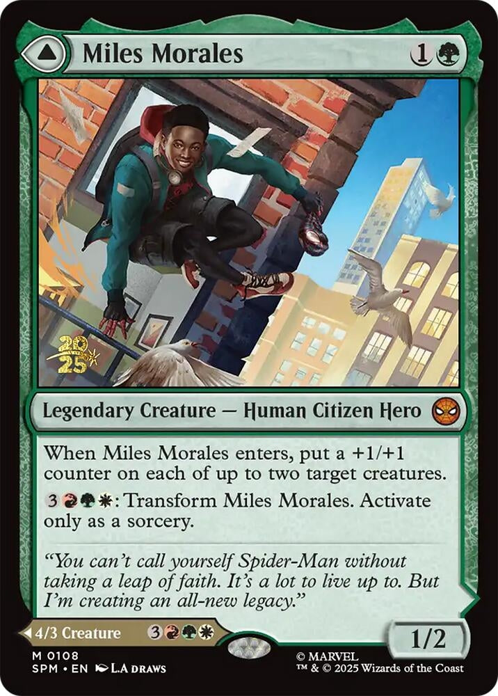Image for Miles Morales (108) [Prerelease Cards] - Magic: The Gathering