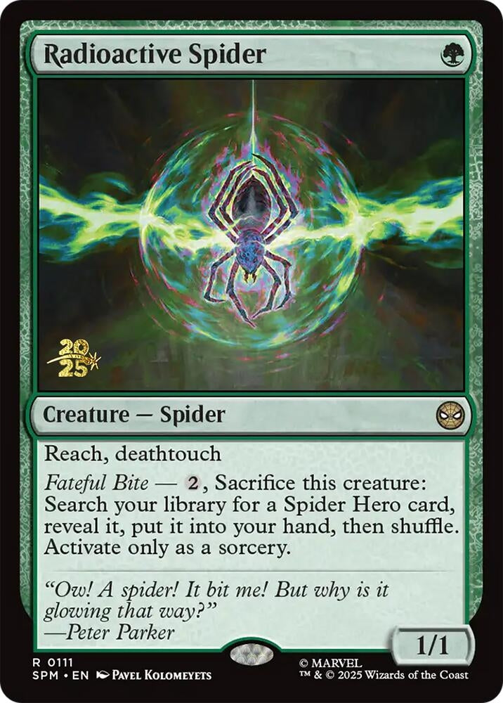 Image for Radioactive Spider (111) [Prerelease Cards] - Magic: The Gathering