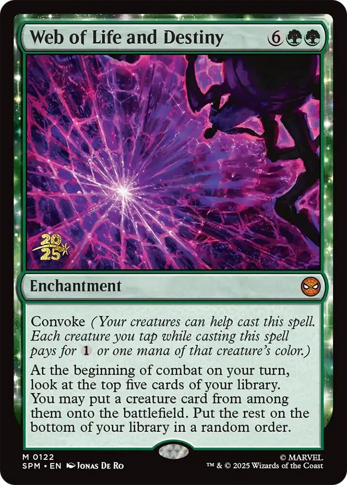 Image for Web of Life and Destiny (122) [Prerelease Cards] - Magic: The Gathering