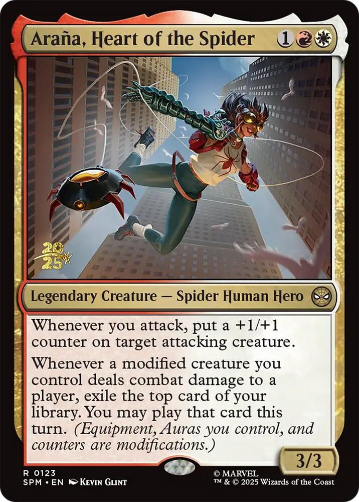 Image for Arana, Heart of the Spider (123) [Prerelease Cards] - Magic: The Gathering
