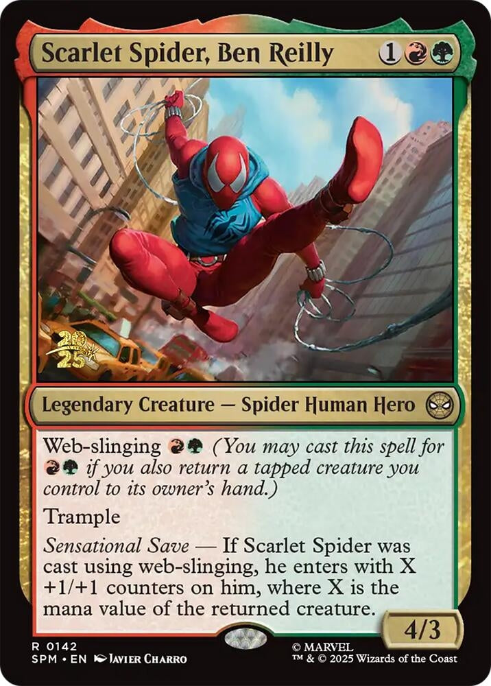 Image for Scarlet Spider, Ben Reilly (142) [Prerelease Cards] - Magic: The Gathering