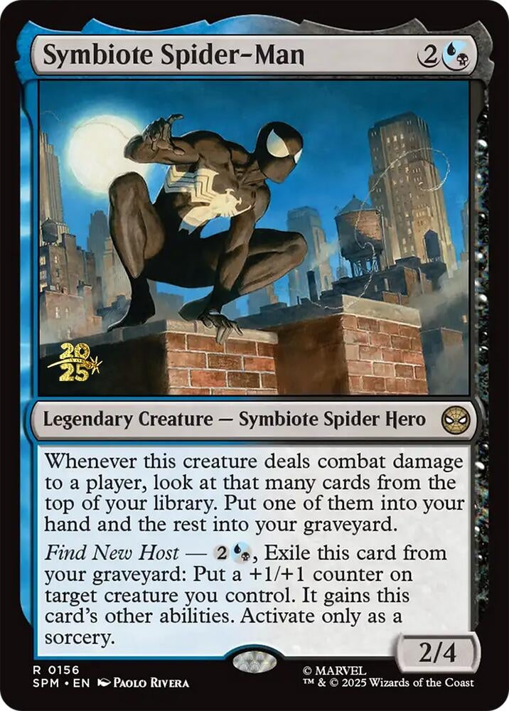 Image for Symbiote Spider-Man (156) [Prerelease Cards] - Magic: The Gathering
