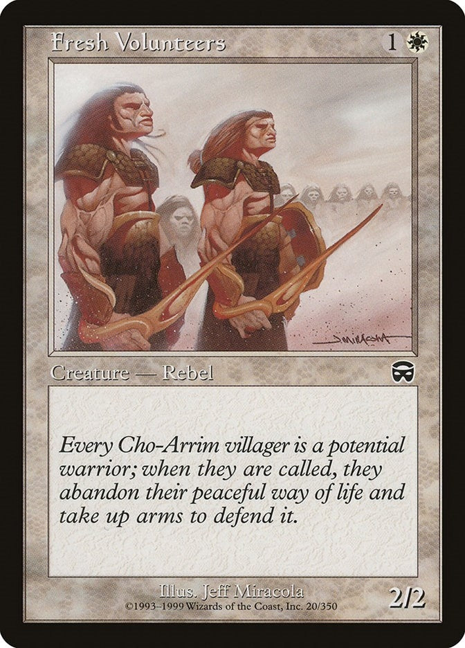 Image for Fresh Volunteers (20) [Mercadian Masques] - Magic: The Gathering