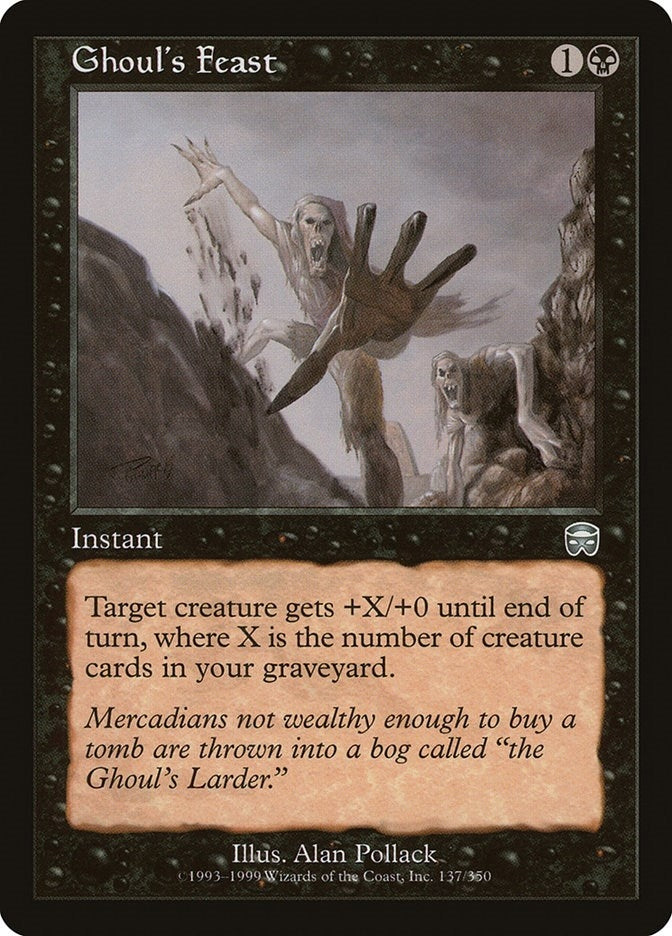 Image for Ghoul's Feast (137) [Mercadian Masques] - Magic: The Gathering