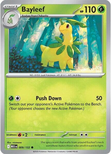 Image for Bayleef (009/132) [ME01: Mega Evolution] - Pokemon