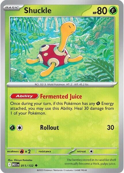 Image for Shuckle (011/132) [ME01: Mega Evolution] - Pokemon