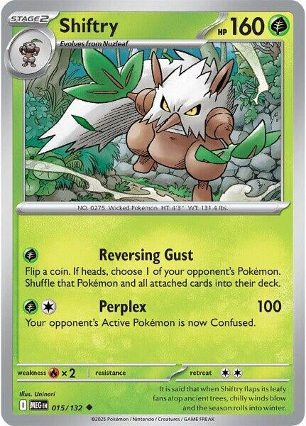 Image for Shiftry (015/132) [ME01: Mega Evolution] - Pokemon
