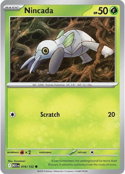 Image for Nincada (016/132) [ME01: Mega Evolution] - Pokemon