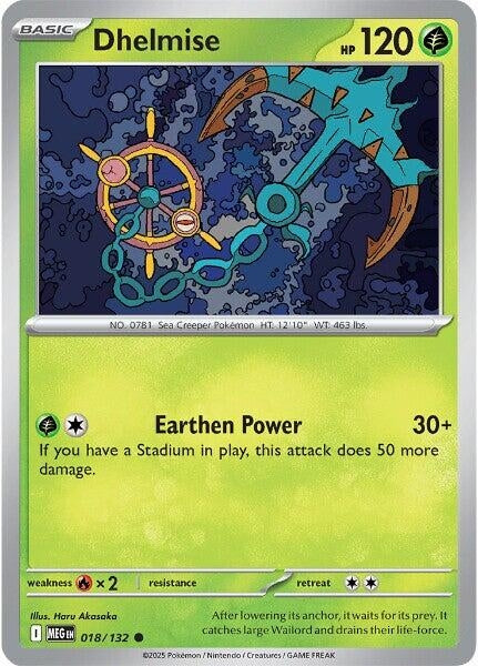 Image for Dhelmise (018/132) [ME01: Mega Evolution] - Pokemon