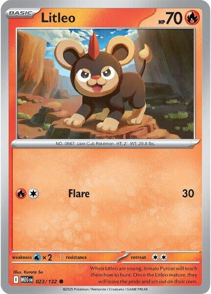 Image for Litleo (023/132) [ME01: Mega Evolution] - Pokemon