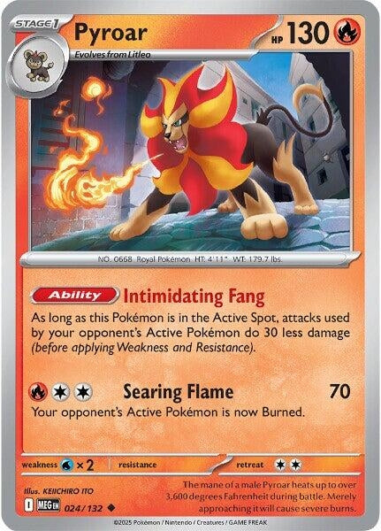 Image for Pyroar (024/132) [ME01: Mega Evolution] - Pokemon