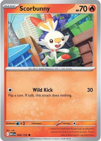 Image for Scorbunny (026/132) [ME01: Mega Evolution] - Pokemon
