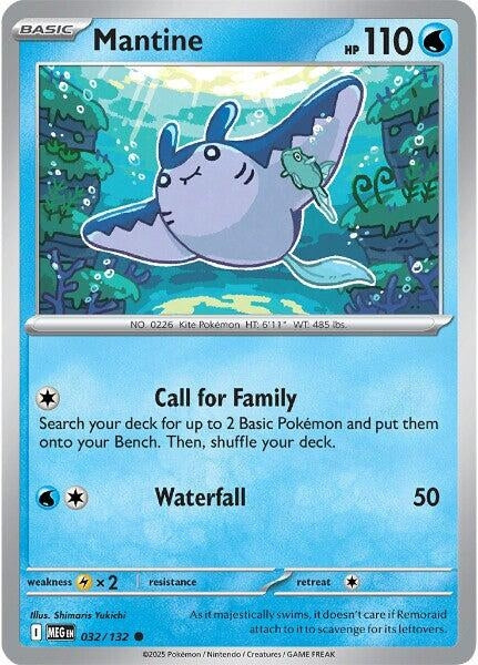 Image for Mantine (032/132) [ME01: Mega Evolution] - Pokemon