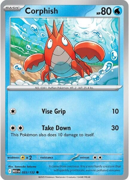 Image for Corphish (033/132) [ME01: Mega Evolution] - Pokemon