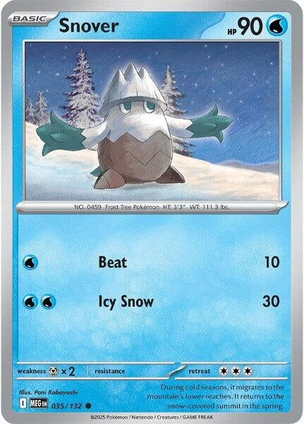 Image for Snover (035/132) [ME01: Mega Evolution] - Pokemon