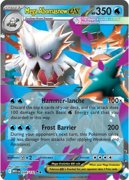 Image for Mega Abomasnow ex (036/132) [ME01: Mega Evolution] - Pokemon