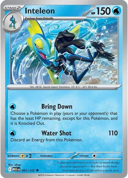 Image for Inteleon (041/132) [ME01: Mega Evolution] - Pokemon
