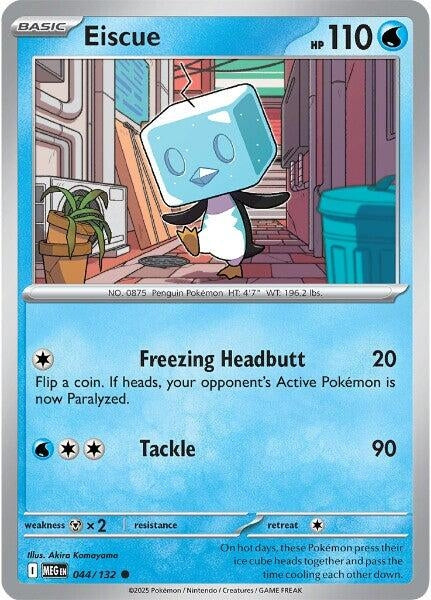 Image for Eiscue (044/132) [ME01: Mega Evolution] - Pokemon