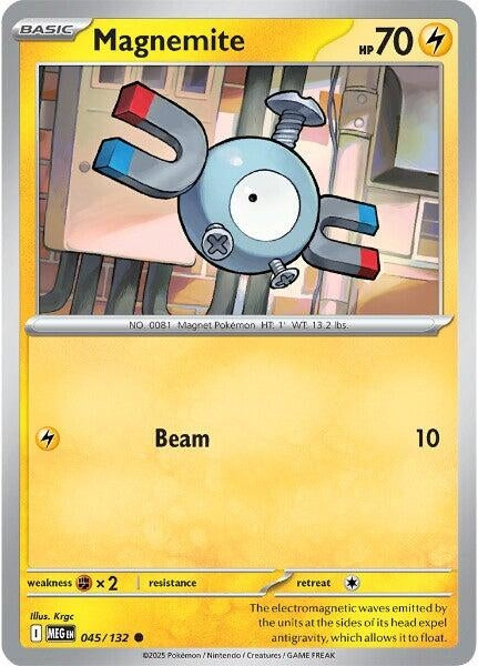 Image for Magnemite (045/132) [ME01: Mega Evolution] - Pokemon