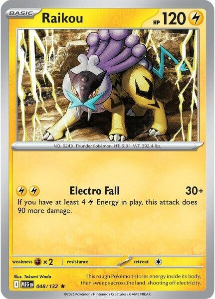 Image for Raikou (048/132) [ME01: Mega Evolution] - Pokemon