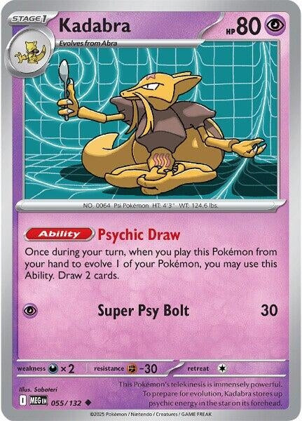 Image for Kadabra (055/132) [ME01: Mega Evolution] - Pokemon