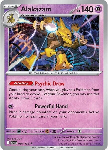 Image for Alakazam (056/132) [ME01: Mega Evolution] - Pokemon