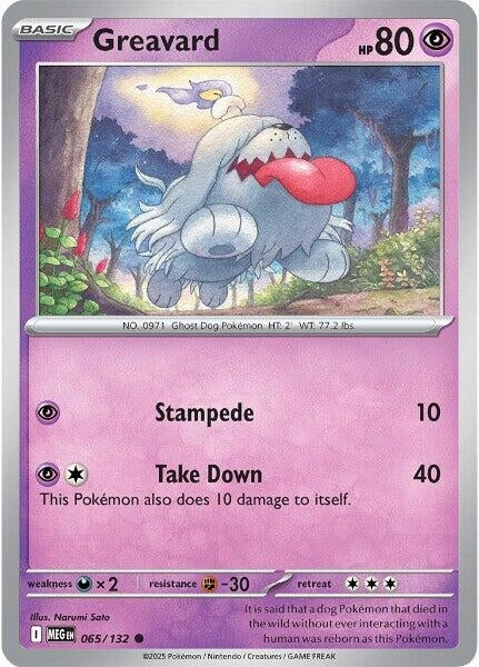 Image for Greavard (065/132) [ME01: Mega Evolution] - Pokemon