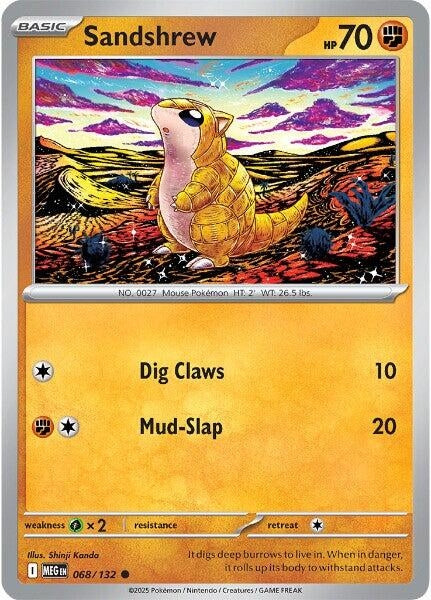 Image for Sandshrew (068/132) [ME01: Mega Evolution] - Pokemon
