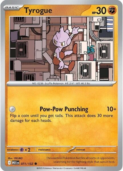 Image for Tyrogue (071/132) [ME01: Mega Evolution] - Pokemon