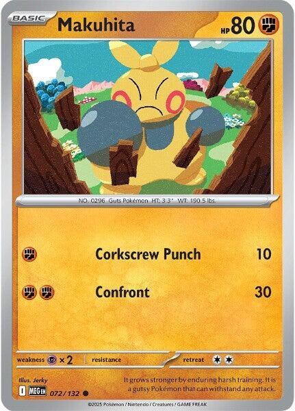 Image for Makuhita (072/132) [ME01: Mega Evolution] - Pokemon