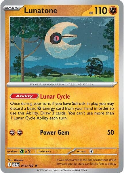 Image for Lunatone (074/132) [ME01: Mega Evolution] - Pokemon