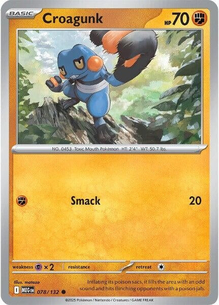 Image for Croagunk (078/132) [ME01: Mega Evolution] - Pokemon