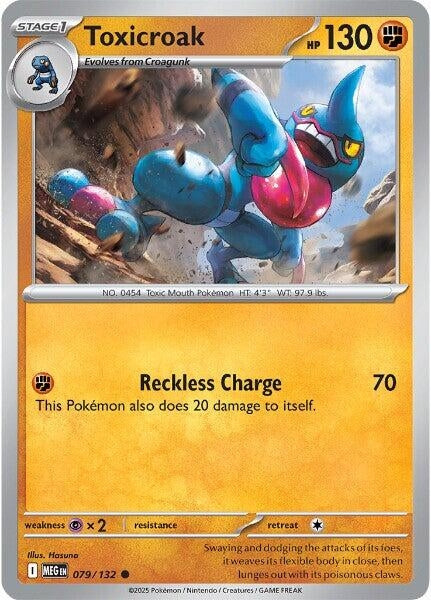 Image for Toxicroak (079/132) [ME01: Mega Evolution] - Pokemon