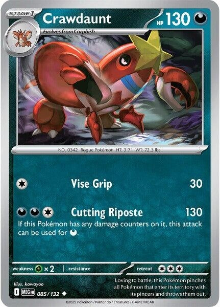 Image for Crawdaunt (085/132) [ME01: Mega Evolution] - Pokemon