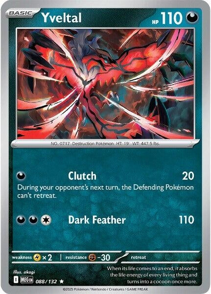 Image for Yveltal (088/132) [ME01: Mega Evolution] - Pokemon