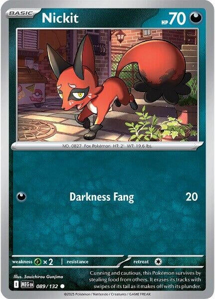 Image for Nickit (089/132) [ME01: Mega Evolution] - Pokemon