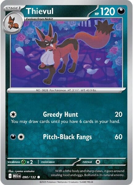 Image for Thievul (090/132) [ME01: Mega Evolution] - Pokemon
