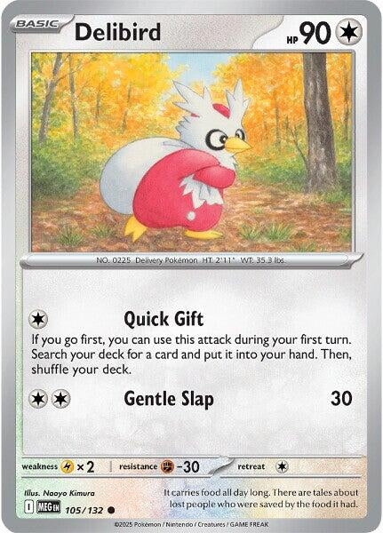 Image for Delibird (105/132) [ME01: Mega Evolution] - Pokemon