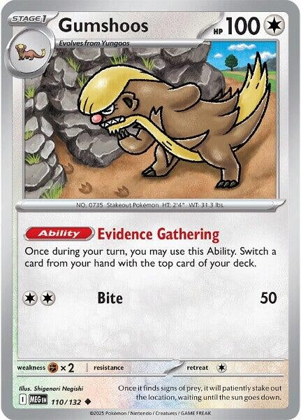 Image for Gumshoos (110/132) [ME01: Mega Evolution] - Pokemon
