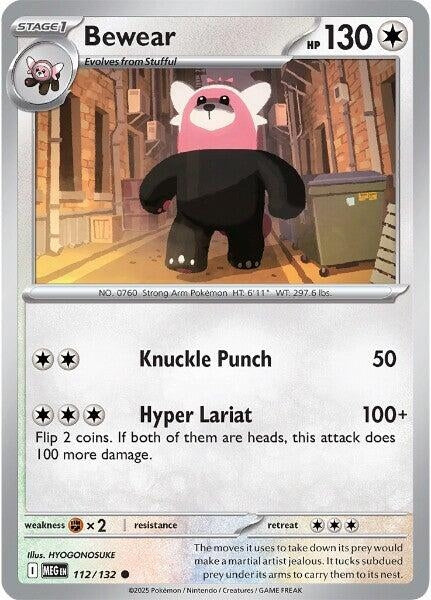 Image for Bewear (112/132) [ME01: Mega Evolution] - Pokemon