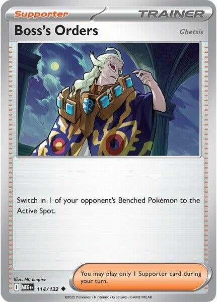 Image for Boss's Orders [Ghetsis] (114/132) [ME01: Mega Evolution] - Pokemon