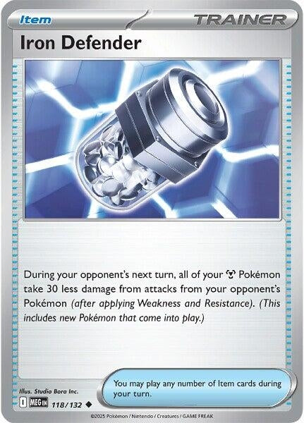 Image for Iron Defender (118/132) [ME01: Mega Evolution] - Pokemon