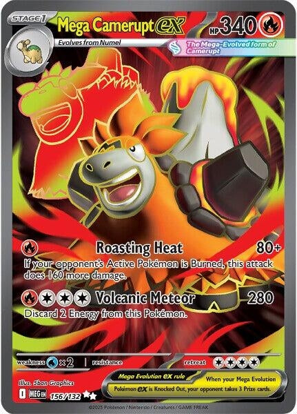 Image for Mega Camerupt ex (156/132) [ME01: Mega Evolution] - Pokemon