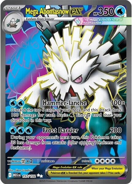 Image for Mega Abomasnow ex (157/132) [ME01: Mega Evolution] - Pokemon