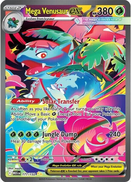 Image for Mega Venusaur ex (177/132) [ME01: Mega Evolution] - Pokemon