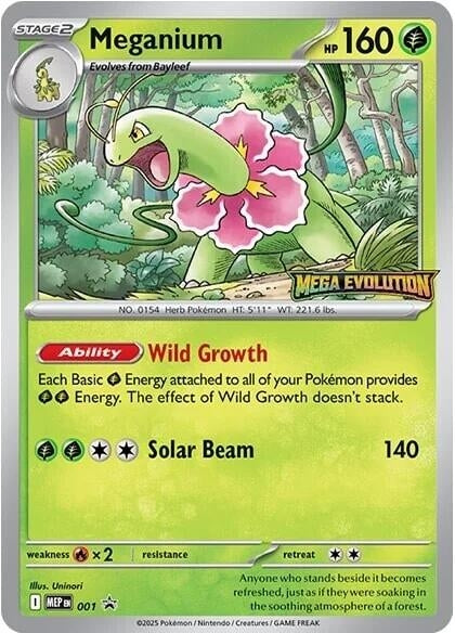 Image for Meganium - 001 (001) [ME: Mega Evolution Promo] - Pokemon