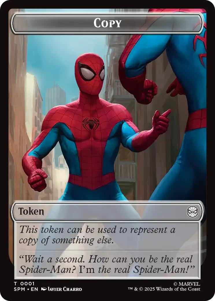 Copy // Human Citizen Double-Sided Token (1 // 4) [Marvel's Spider-Man Tokens]