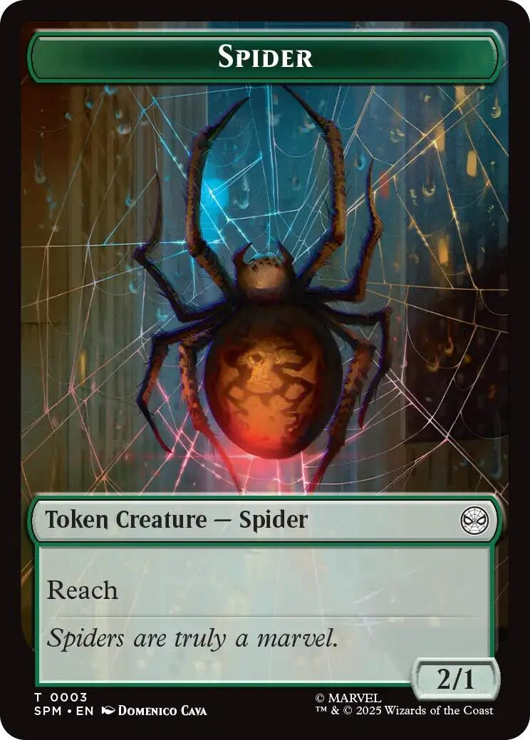 Image for Spider // Food Double-Sided Token (3 // 5) [Marvel's Spider-Man] - Magic: The Gathering